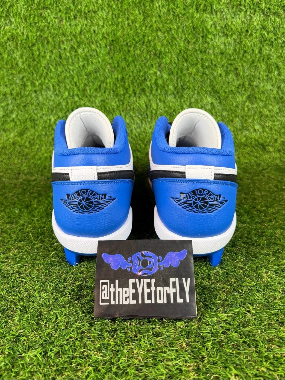 NEW Nike Air Jordan 1 Low MCS Game Royal Blue Baseball Cleats CJ8524-411 Mens 14